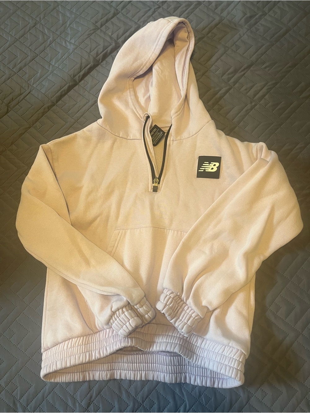 New Balance Lavender Quarter-Zip Pullover